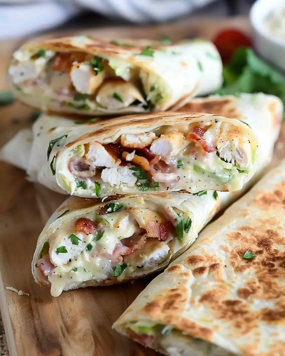 Crispy Chicken Turkey Bacon Ranch Wraps: Easy Homemade Delight