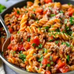 Easy Ground Beef Pasta Skillet