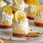 No Bake Mini Lemon Cheesecakes