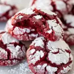Red Velvet Crinkle Cookies