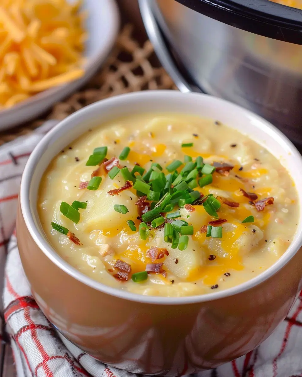 Crockpot Potato Soup: Easy Comfort with Turkey Bacon and Chicken Ham