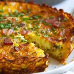 Hash Brown Crust Bacon and Cheddar Quiche