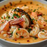 Rich Seafood Bisque Bowl