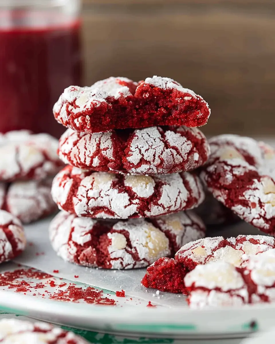 Red Velvet Crinkle Cookies: Indulgent Treats for Sweet Lovers