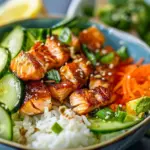 CRISPY SALMON RICE BOWLS