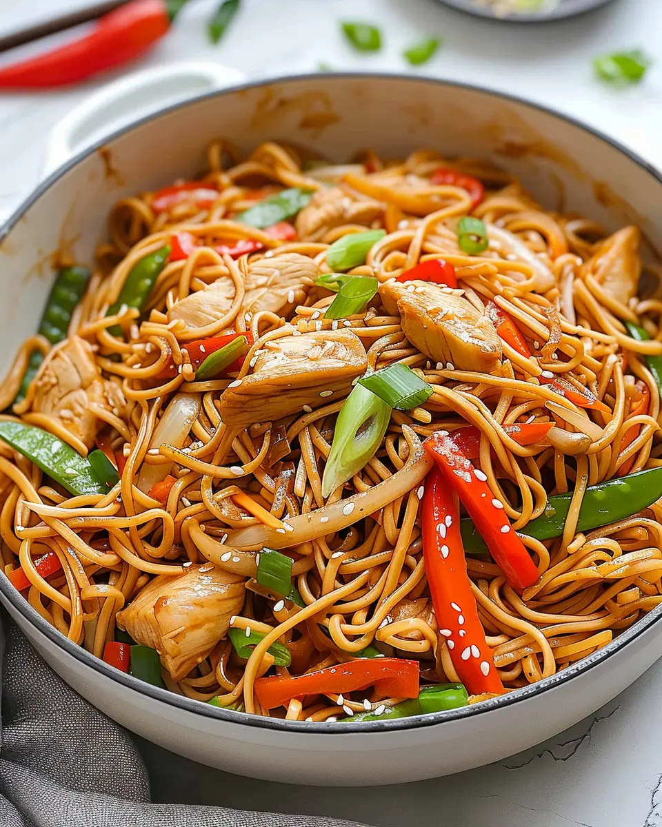 Easy Chicken Lo Mein: A Delicious Twist with Turkey Bacon