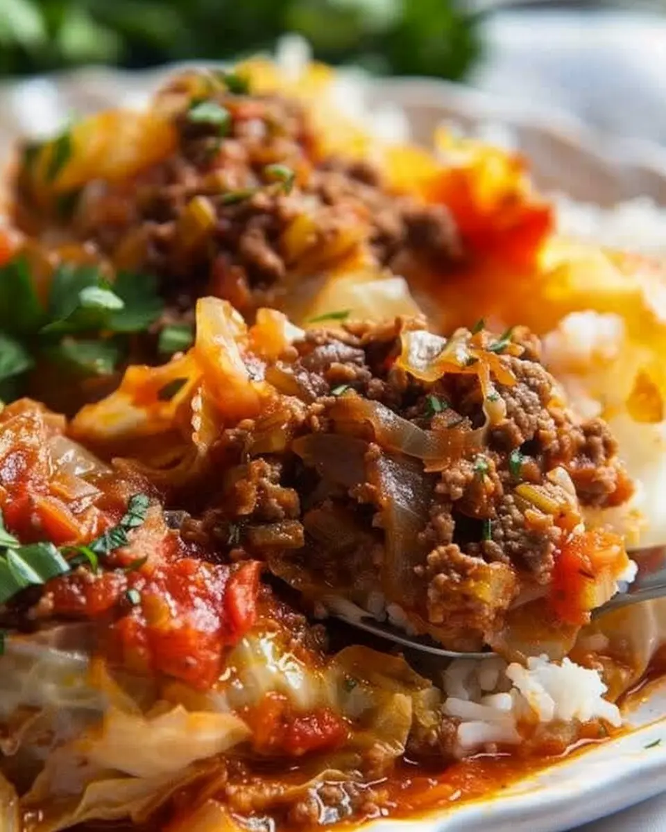 Slow Cooker Unstuffed Cabbage Rolls: Easy Comfort Food Delight