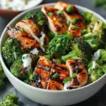 Grilled Chicken Broccoli Bowls