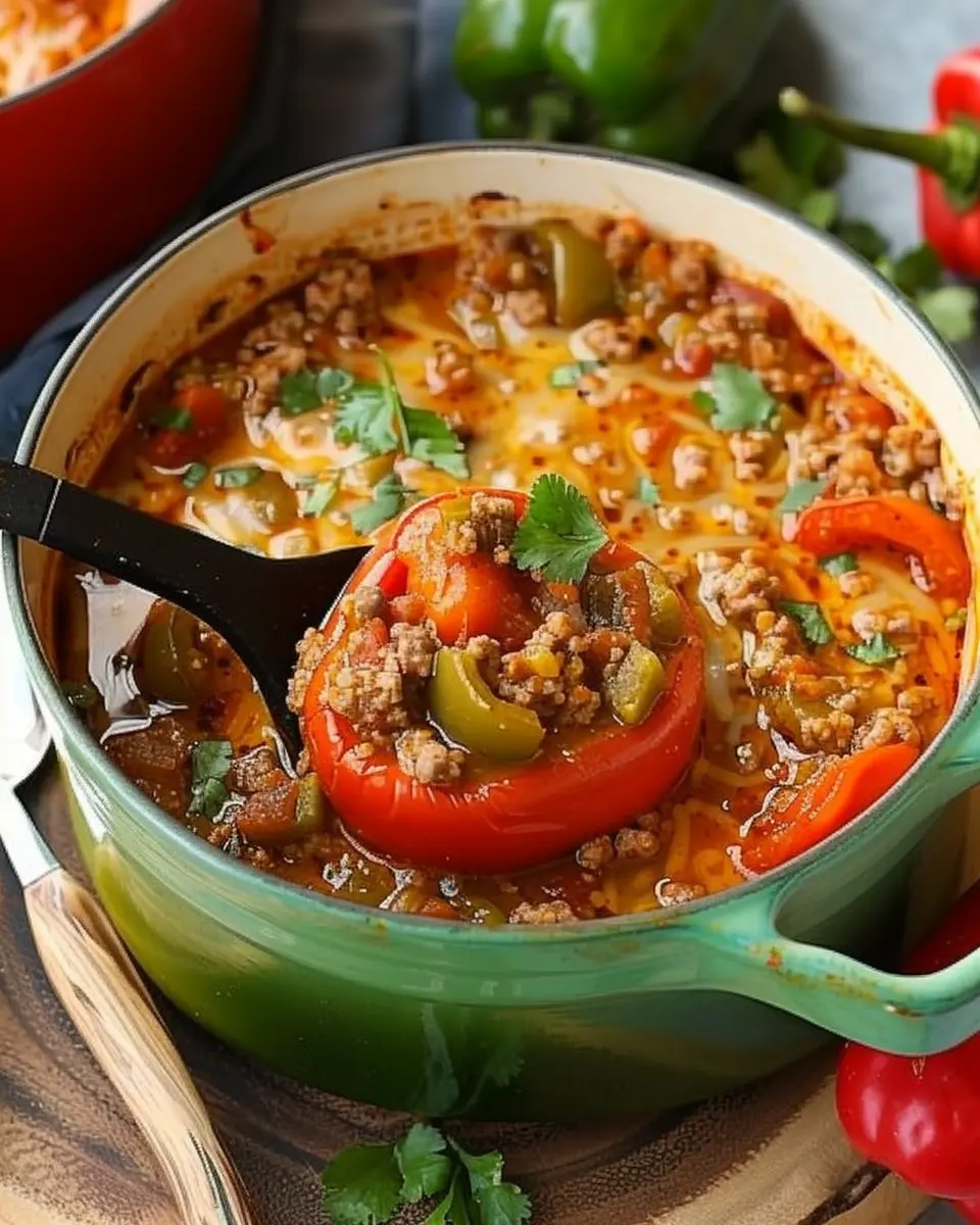 Stuffed Pepper Soup: Easy Comfort Food with Turkey Bacon Delights