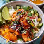 Crispy Honey Ginger Salmon Bowl