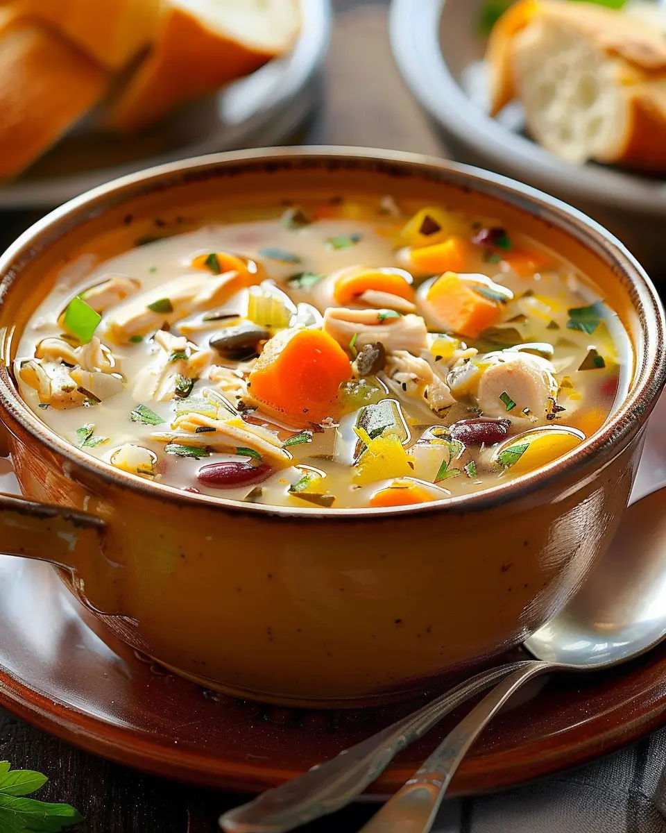 Chicken Soup Bliss: Comforting Recipe with Turkey Bacon &amp; Veggies