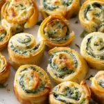 Easy Spinach Dip in Bite-Sized Pinwheels