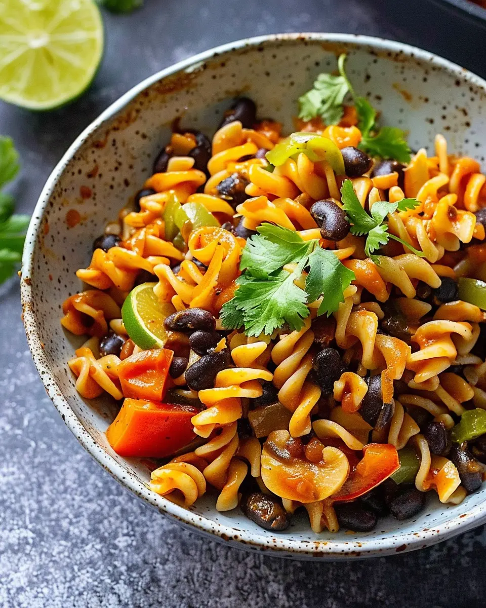 One Pot Black Bean Fajita Pasta: Easy, Flavorful, and Satisfying