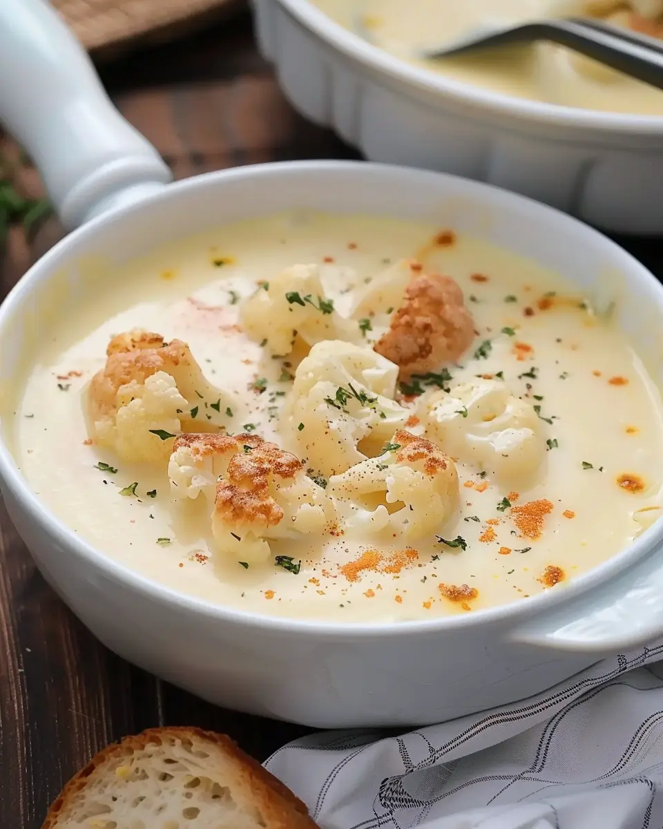 Simple Cheesy Cauliflower Soup: A Comforting Bowl of Joy