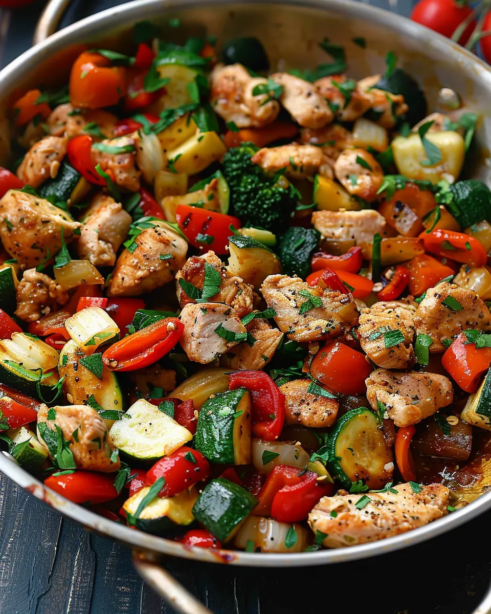 Mediterranean Chicken Stir Fry with Vegetables: Easy &amp; Flavorful