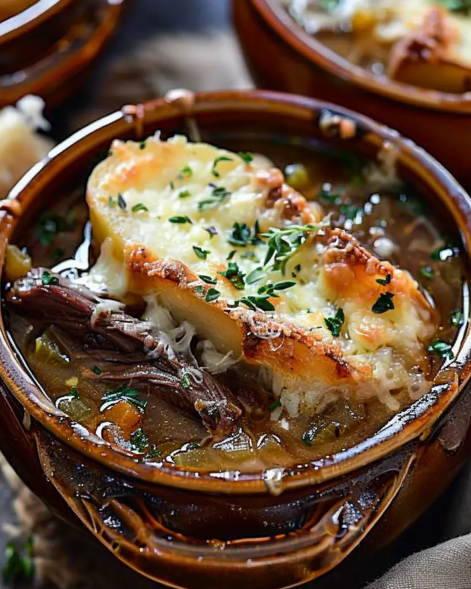 French Onion Beef Short Rib Soup: A Cozy, Indulgent Delight