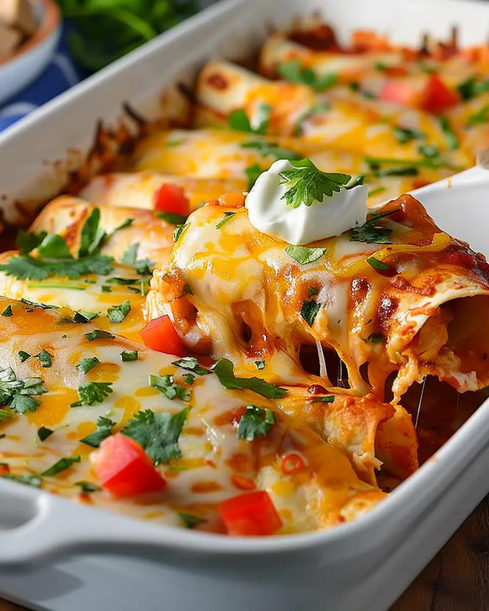 Cheesy Chicken &amp; Chile Enchiladas: Indulge in Homemade Flavor