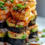 SPICY SHRIMP SUSHI STACKSSPICY SHRIMP SUSHI STACKS