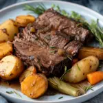 Dump and Go Crockpot Rump Roast with Root Vegetables