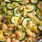 Slow Cooked Courgettes and Creamy Butterbeans