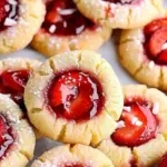 Strawberry Thumbprint Cookies