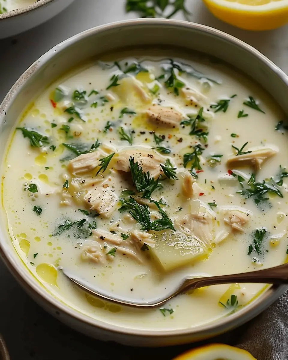 Greek Lemon Chicken Soup: Easy Recipe for Comforting Flavor