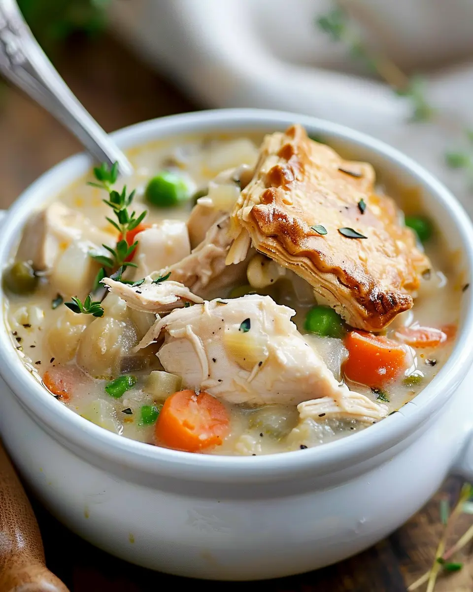 Chicken Pot Pie Soup: A Creamy, Comforting Twist with Turkey Bacon