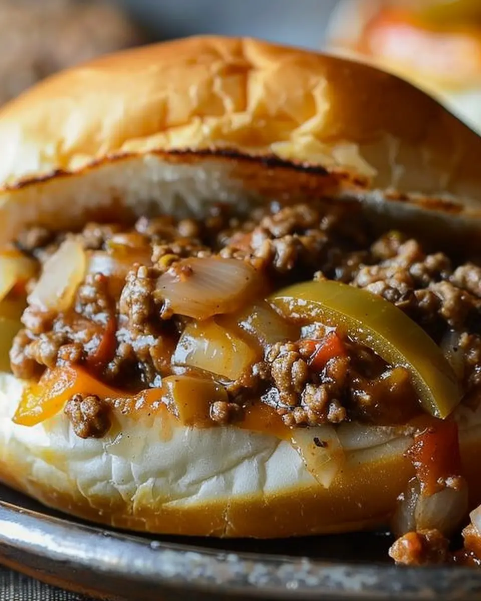 Philly Cheesesteak Sloppy Joes: A Juicy Twist on Classic Comfort