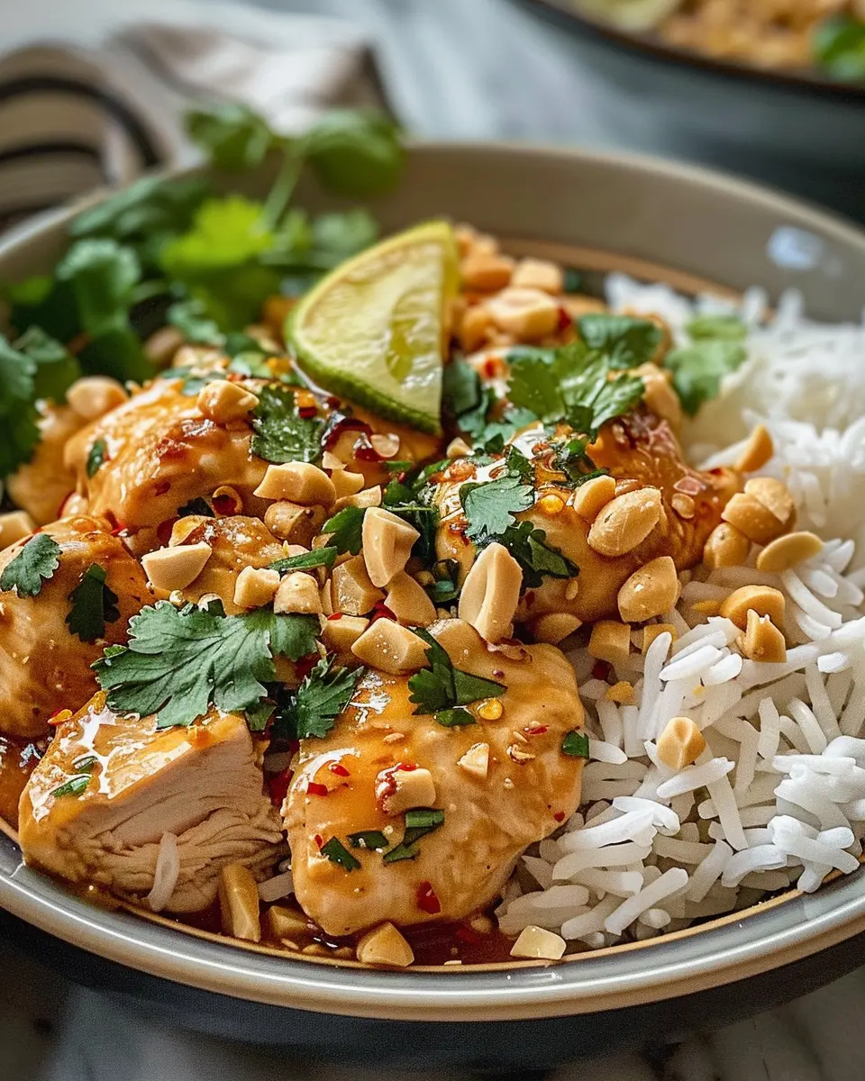 Irresistible Thai Peanut Chicken: Easy Recipe for Comforting Flavor