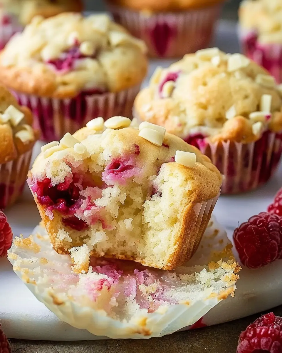 White Chocolate Raspberry Muffins: Indulgent &amp; Homemade Bliss