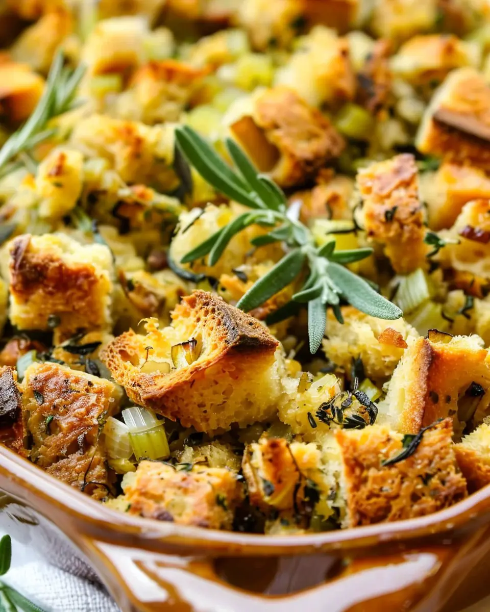 The Best Stuffing Recipe: Cozy Turkey Bacon &amp; Chicken Ham Delight