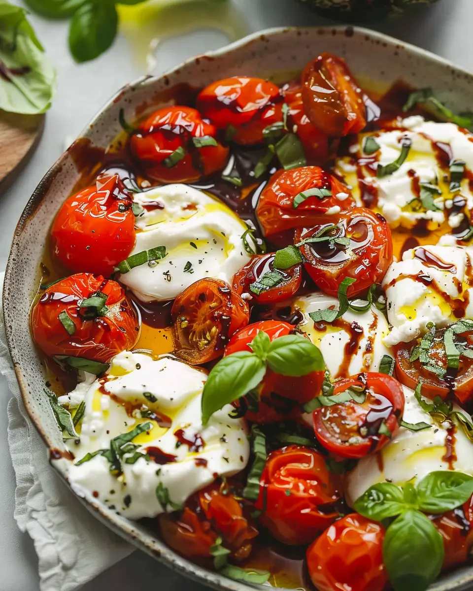 Burrata with Roasted Tomatoes: The Best Easy Summer Delight