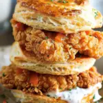 Fried Chicken Biscuit with Herb Mayo