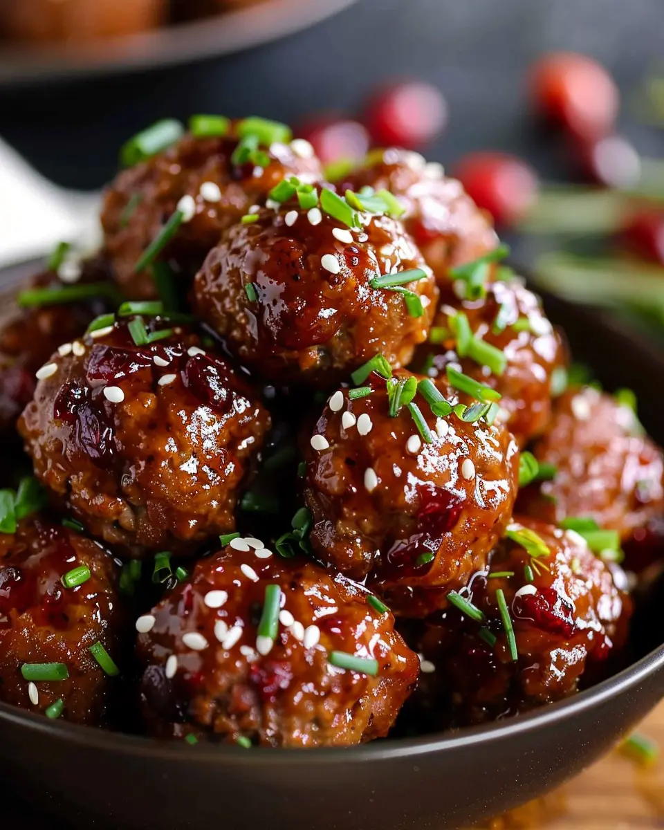 Easy Cranberry Sweet Chili Meatballs: A Juicy Turkey Bacon Delight