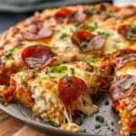 Baked Pizza Cottage Cheese Casserole