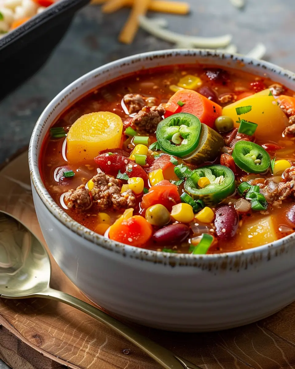 Cowboy Soup: Hearty Recipe with Turkey Bacon and Chicken Ham