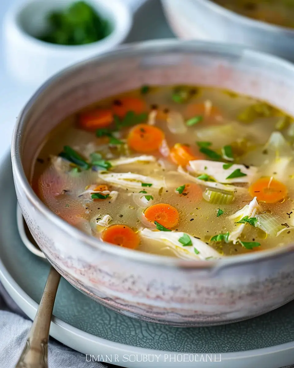Slow Cooker Chicken Soup: Easy Recipe with Turkey Bacon Delight