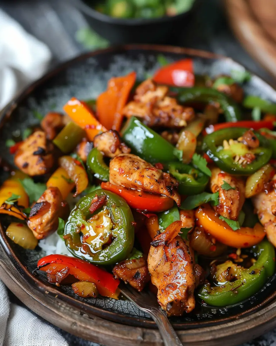 Jalapeno Chicken with Bell Peppers: Easy &amp; Flavorful Weeknight Meal