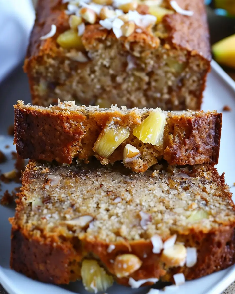 Hawaiian Banana Bread with Pineapple: A Delicious Twist with Coconut &amp; Macadamia Nuts