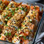 Easy Salmon Sushi Bake