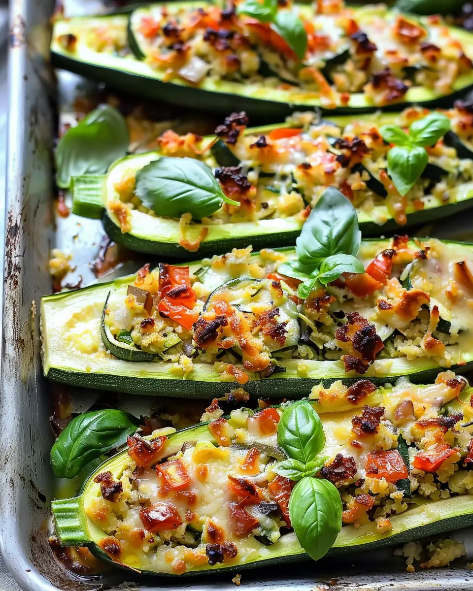 Mediterranean Zucchini Boats: Easy Turkey Bacon Delight