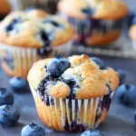 Healthier Blueberry Greek Yogurt Muffins