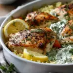 Dump-and-Bake Chicken Tzatziki Casserole