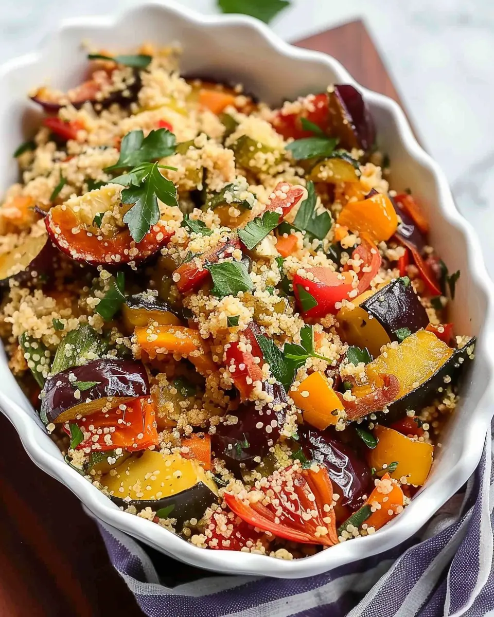 Roasted Vegetable Couscous: Easy and Flavorful Homemade Delight