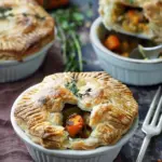 Roasted Autumn Vegetable Pot Pies