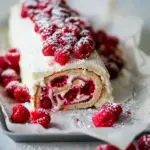 Raspberry Roll Cake