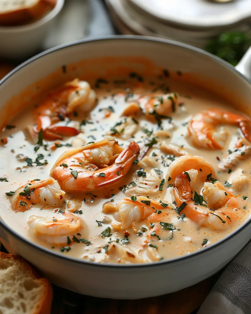 Crab and Shrimp Seafood Bisque: An Indulgent Home-Cooked Delight
