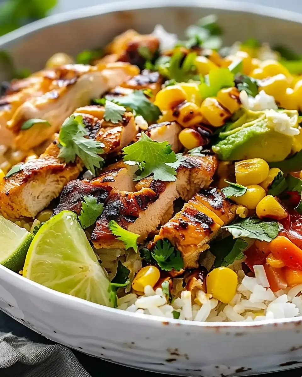 Street Corn Chicken Rice Bowl: Easy, Flavor-Packed Delight