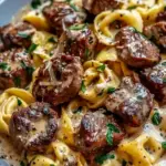 Cracked Garlic Steak Tortellini in Creamhouse Sauce Bliss
