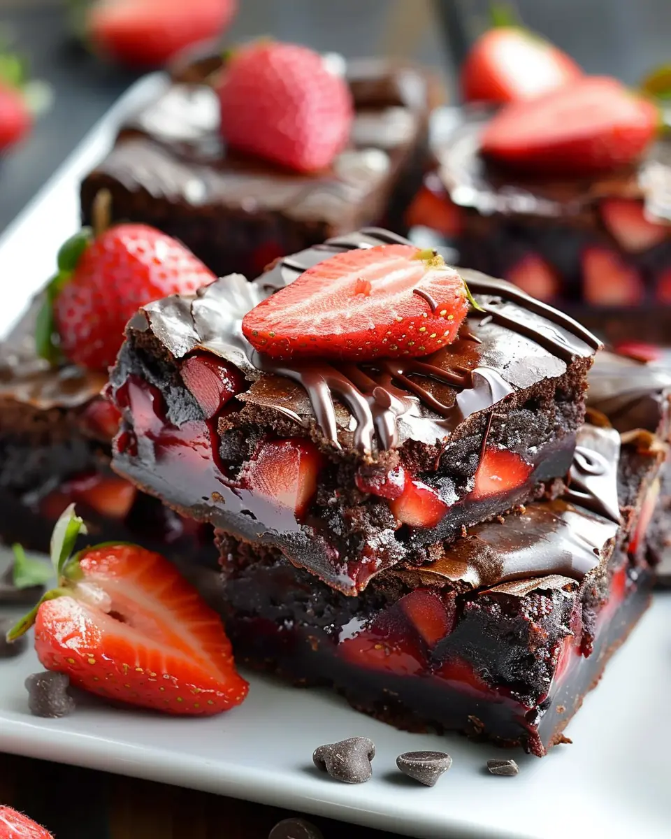 Chocolate Covered Strawberry Brownies: The Best Indulgent Treat